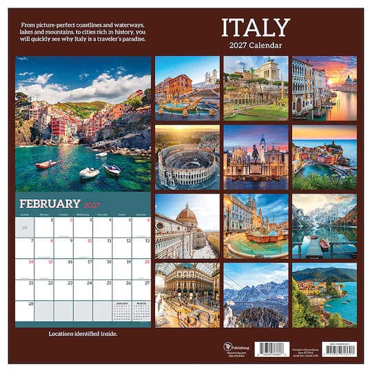 2027 Italy Wall Calendar